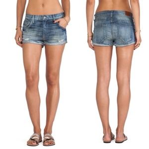 Wildfox Michelle Boyfriend Distressed Jean Shorts
